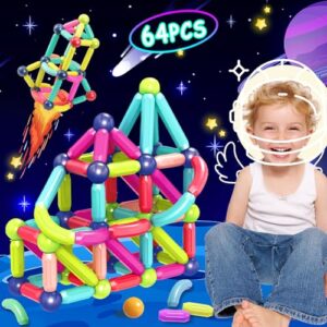 SVYHUOK Magnetic Building Blocks for Kids Magnetic Building Tiles