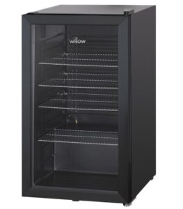Willow WBC98B 98L Freestanding Undercounter Beverage Cooler – Black