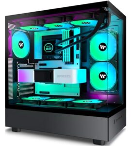 AMANSON PC CASE ATX 6 PWM ARGB Fans Pre-Installed