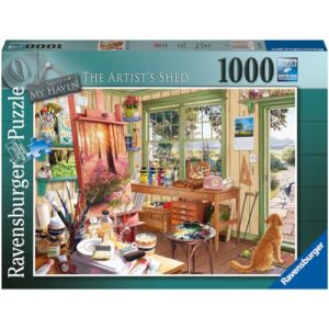Ravensburger Haven No. 11 The Artist's Shed 1000 Piece Jigsaw Puzzles for Adults and Kids Age 12 Years Up