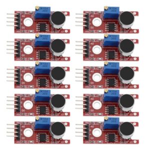 ECSiNG 10Pcs KY-037 High Sensitivity Sound Detection Big Microphone Module AVR PIC Sound Detection Module Compatible With Ar-duino/Raspberry Pi 40x15x14mm
