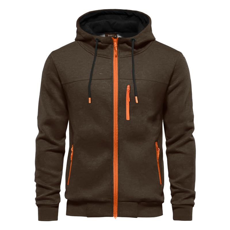 CTU Mens Hoodies Zip Up Long Sleeve Fleece Jacket Hooded Sweatshirt for Men S-3XL