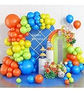 Purple Black White Balloon Arch Kit, 97pcs Latex Balloons Macaron Purple Black White 5 10 18 inch...