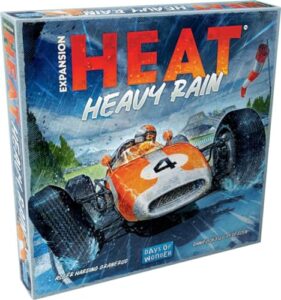 Days of Wonder | Heat: Pedal to the Metal - Heavy Rain Expansion | Racing Board Game | Ages 10+ | 1-7 Players | 30+ Minutes Playing Time