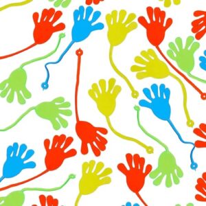NTEK Sticky Hands for Kids Wacky Sticky Stretchy Hand Toys Party Bag Fillers