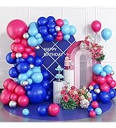 Blue Green Balloon Arch, 95pcs Ocean Theme Balloons 5 10 inch Blue Green Latex Party Balloons for...