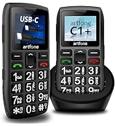 artfone Senior Big Button Mobile Phone for Elderly, Basic GSM Large Button Flip Phones Dual Sim F...