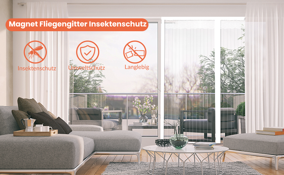 Magnetic Fly Screen Door