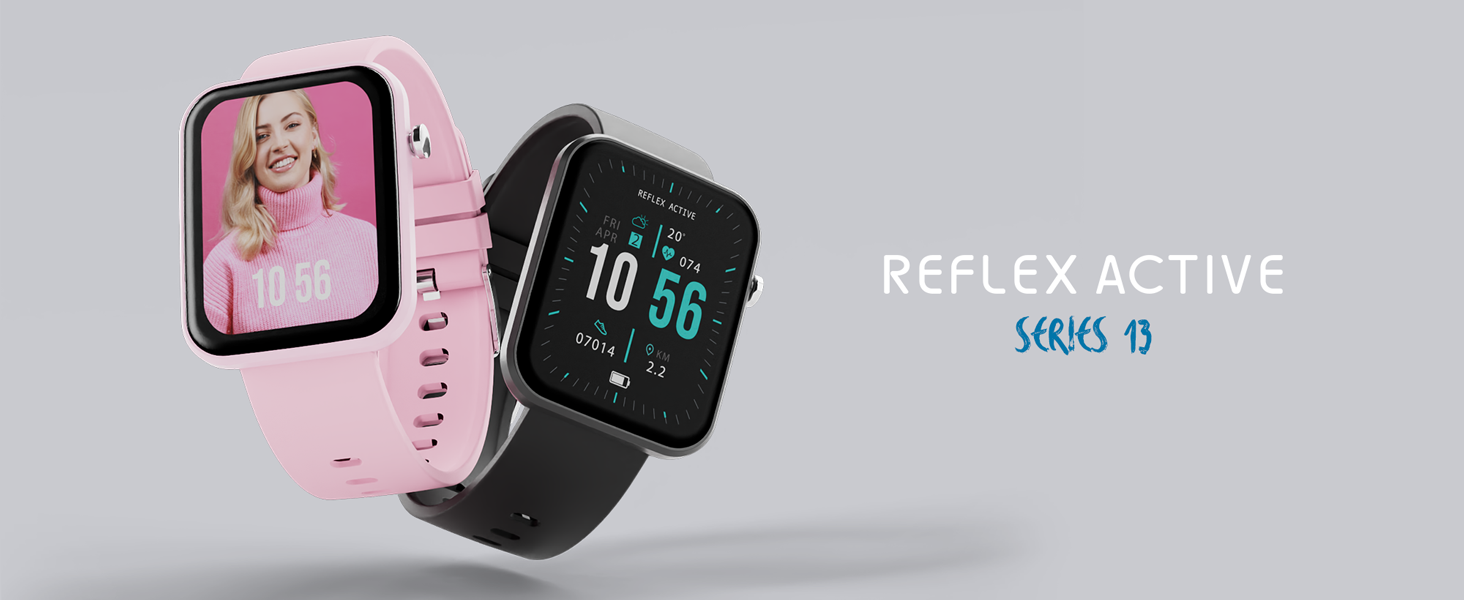 Reflex active series 13 header image which showcases the watches