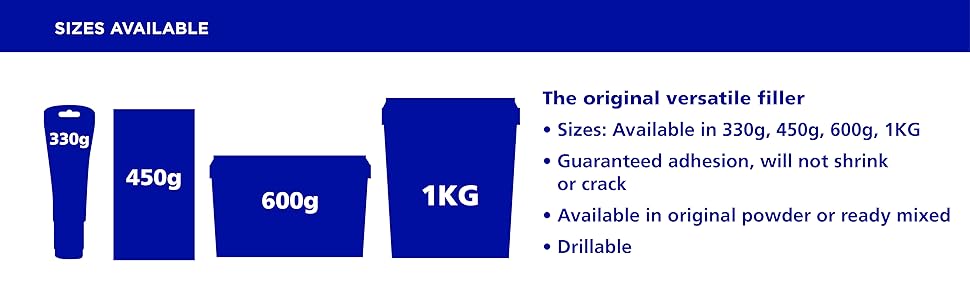 polycell polyfill amulti purpose smooth consistency no shrink no crack firm adhesion