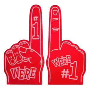 Foam Finger - Cheering Foam Finger | Giant Foam Fingers | Cartoon Giant Cheering No. 1 Foam Finger | Giant Foam Fingers Foam Hand For Sports Events Giant Eva