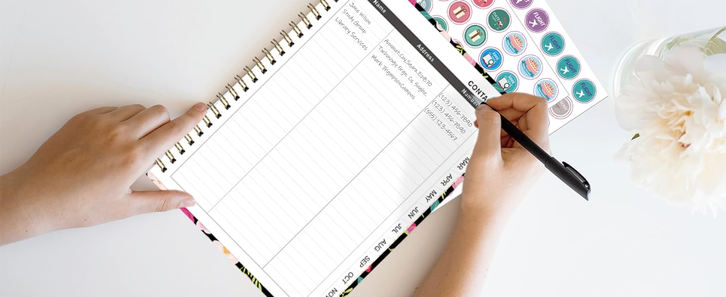 teacher planner diary weekly academic  monthly notebook 2024 diaries week to view moleskine