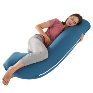 Wndy's Dream L shaped Support Pillow| Pregnancy Body Pillow with Premium Cotton Filling for Sports Recovery