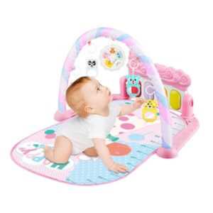 Baby Gymnasium | Turnhallen Und Spiel Für Babys | 5 In 1 Aktivitätsmatte Play Gym Und Piano Tummy Time | Musical Activity Center Kick Play Piano Gym Bauchzeit Gepolsterte Matte Für 0-36 Monate