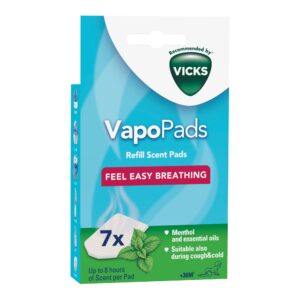 Vicks VapoPads Menthol - Scented Pads with Essential Oils - Pack of 1 - Compatible with our Humidifiers