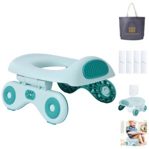 Bebamour Travel Potty for Toddlers Foldable Toilet Seat for Kids Portable Potty Training Car Potty with 32PCS Potty Liners