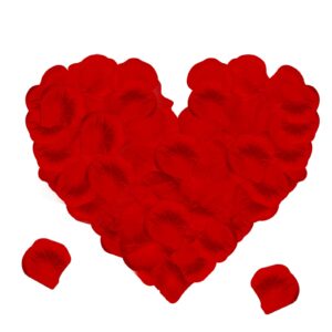 Jsdoin 1200 Pieces Silk Rose Petals