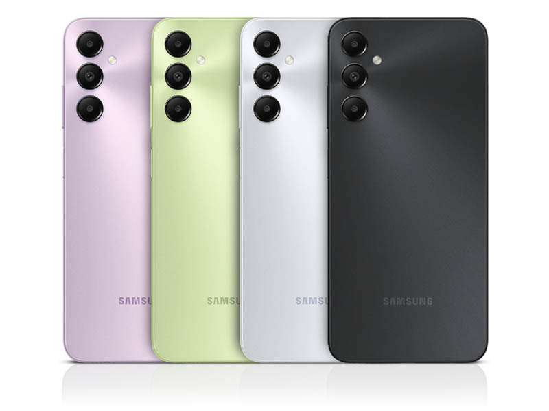 A05s in four different colour options