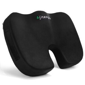 Ajiteogy Orthopedic Coccyx Cushion - Memory Foam Coccyx Pain Relief Cushion for Office Chair