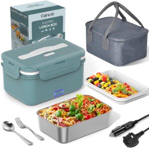 Carsolt Electric Lunch Box Adults with Insulated Lunch Bag