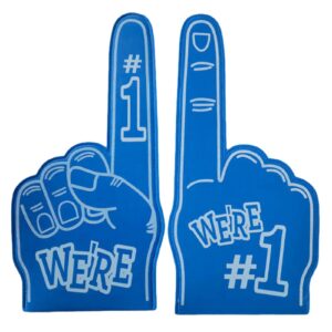 Besreey 7color Sport Foam Finger 23 x 46 cm universal large foam hand waving foam hands bulk Foam Finger for Sports Games Celebration Soccer Cheerleading Cheering Props electio