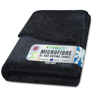 Towelogy X04 Large Car Drying Towel Microfibre Edgeless 550gsm Super Absorbent 60x40cm (24x16in) Lint Free Detailing Cloth (1