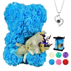 POHOMEGK Valentines Gifts for Women Rose Bear