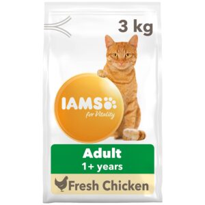 IAMS Complete Dry Cat Food for Adult 1+ Cats with Chicken 3 kg