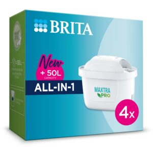 BRITA MAXTRA PRO All-in-1 Water Filter Cartridge 4 Pack (NEW) - Original BRITA refill reducing impurities