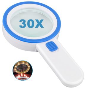 Magnifying Glass with 12 LED Lights