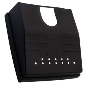 aluehive Outdoor Drain Cover - Easy Setup and Heavy Duty Garden Gutter Grid Pipe - Prevents Leaves and Debris Blockages - Durable Black Plastic Solution for Effective Drainage Maintenance