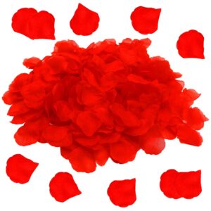 1200pcs Red Rose Petals for Bedroom