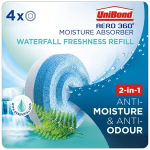 Unibond AERO 360° Moisture Absorber Waterfall Freshness Refill Tab
