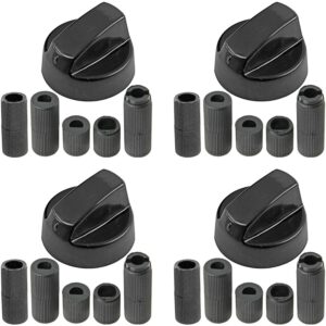 Spares2go Universal Black Control Switch Knobs for All Makes of Oven