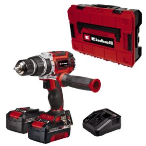 Einhell Power X-Change 60Nm Cordless Drill Driver With 2 Batteries And Charger - 18V Brushless 3-in-1 Combi Drill