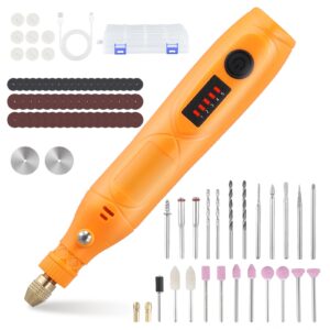 Cordless Rotary Tool with 105pcs Accessories - 3.7V 5-Speed 3600-18000 RPM Mini Electric Grinder