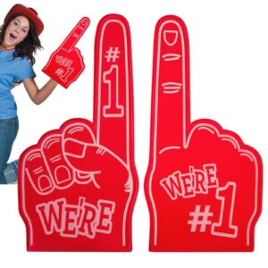 Samuliy Mini Foam Finger - Foam Finger Cartoon Giant Cheering No. 1 Foam Finger - Giant Foam Fingers Foam Hand For Sports Events Giant Foam Hand Gloves Sports Party Favors