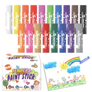 BLOT Tempera Paint Sticks for Kids 18 Colors Washable Crayon Paint Sticks Non Toxic Solid Tempera Paint for Teens Toddlers Adults Gifts