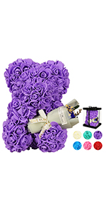 Purple Rose Bear