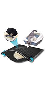cat box mat that catches litter-honeycomb cat litter mat-anti tracking cat litter mat