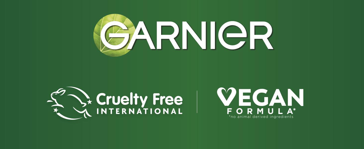 GARNIER COMMITS TO GREEN BEAUTY, PRODUCTS ARE VEGAN AND CRUELTY FREE