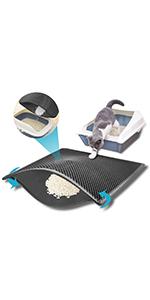 cat box mat that catches litter-honeycomb cat litter mat-anti tracking cat litter mat