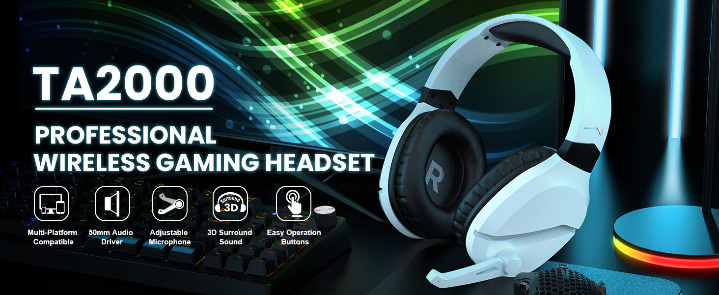 Professional wireless gaming headset