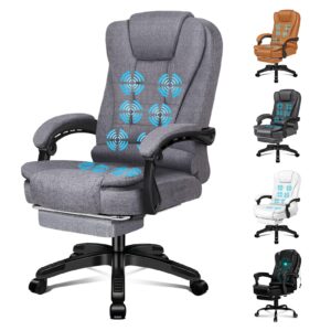 ELFORDSON Office Chair with 8-Point Massage and Seat Heating