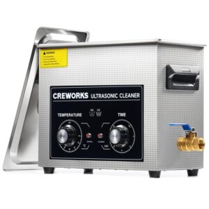CREWORKS 6.5L Ultrasonic Cleaner with Heater and Timer