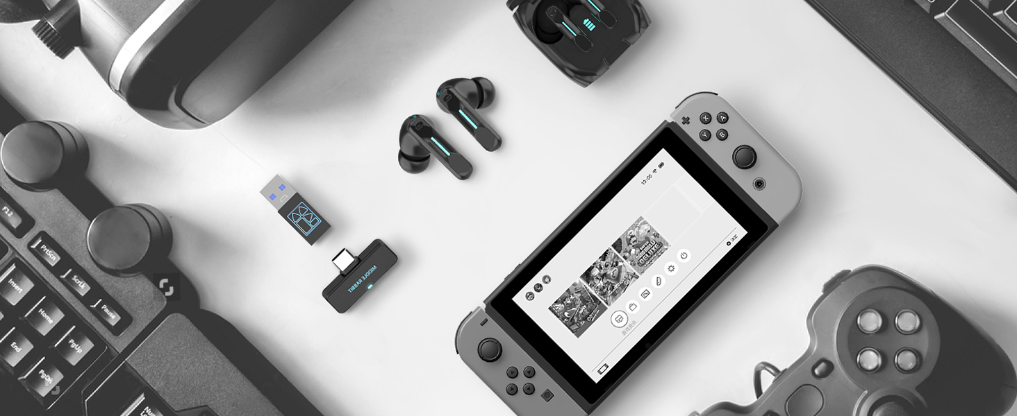 earbuds with usb connection usb bluetooth headset ps5 ps4 playstation switch low lactency