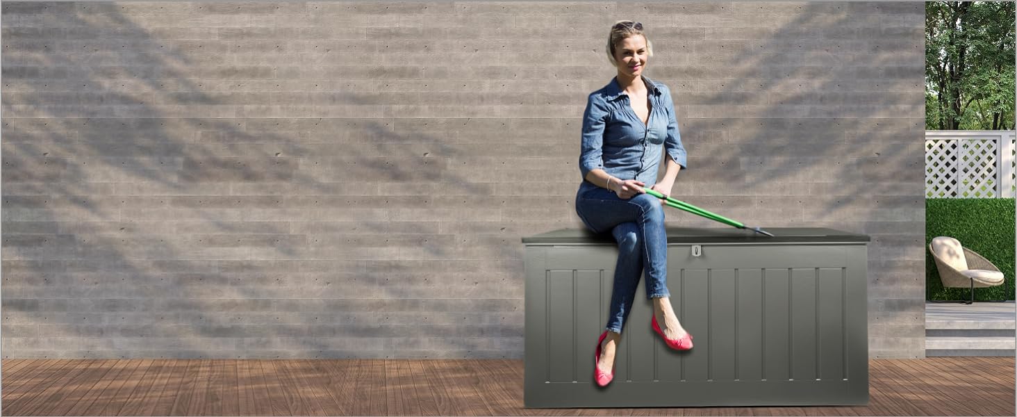 Outdoor Garden Storage Box Sit on Top EBC