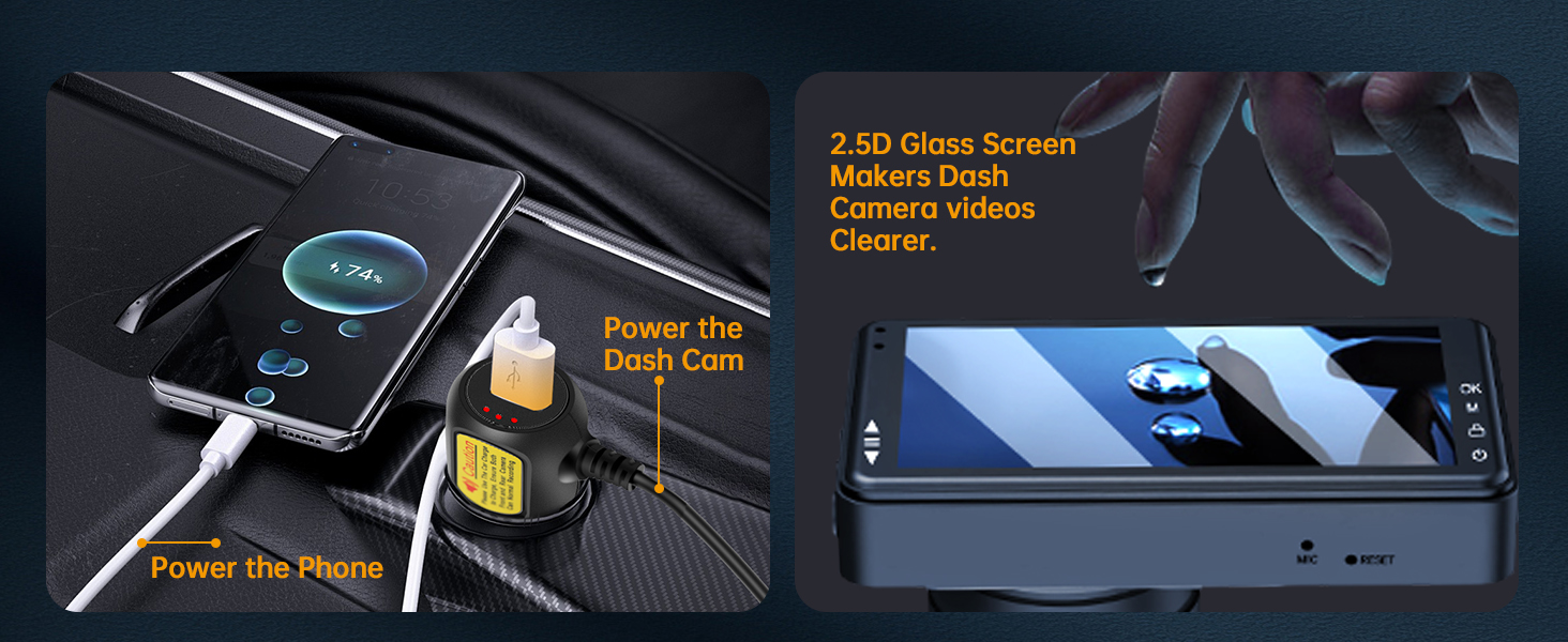 dash cam front and rear