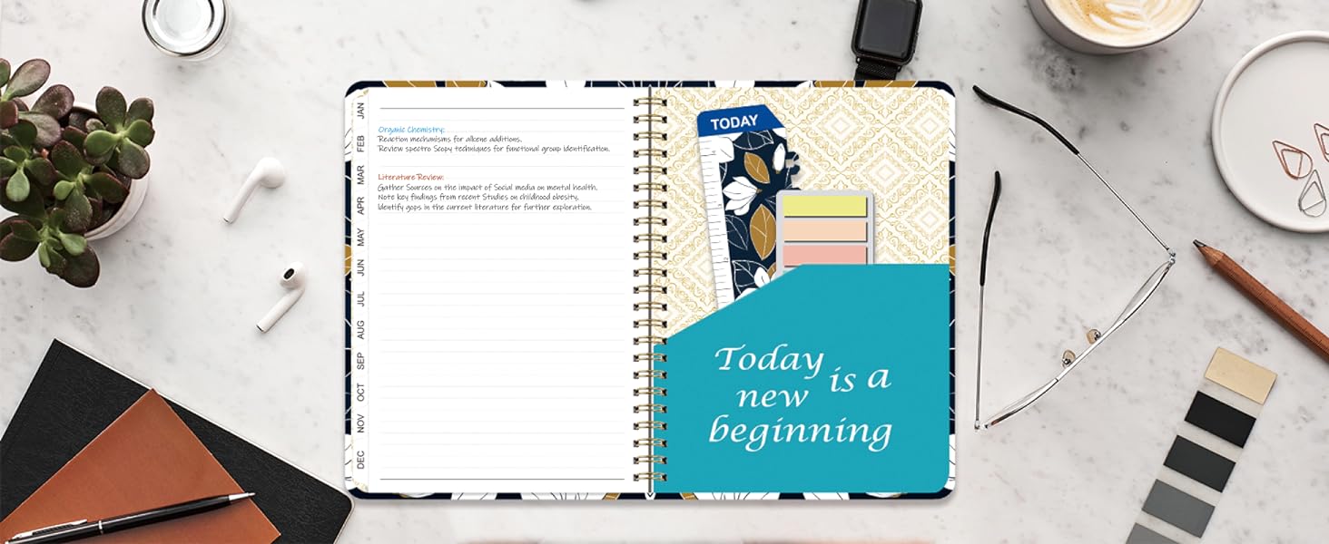 teacher planner diary weekly academic  monthly notebook 2024 diaries week to view moleskine