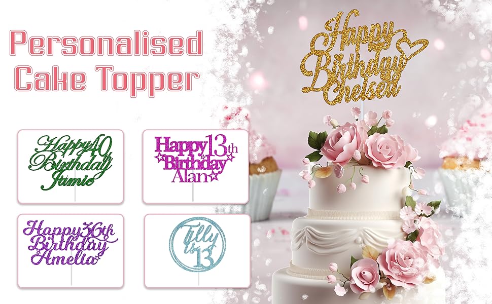 Happy Birthday Cake Topper